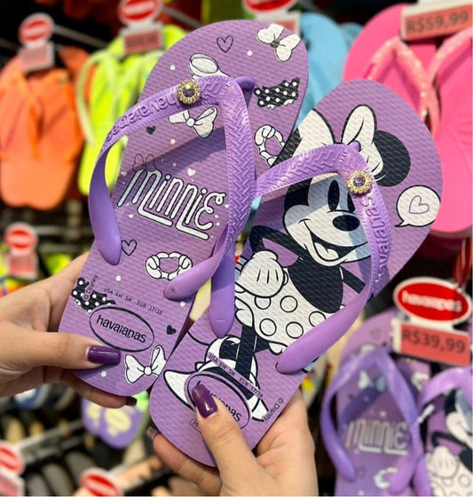 Havaianas Top Disney + PINGENTE - Roxo Prisma - Armazém dos Chinelos