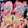 Havaianas Slim Grad Sunst + pingente Olho grego