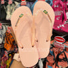 Havaianas Slim Glitter Flrish + Pingente Brasil