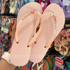 Havaianas Slim Glitter Flrish + Pingente Borboleta