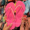 Havaianas Slim Glitter Neon + Pingente Ponto de Luz - Armazém dos Chinelos  