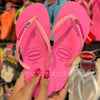 Havaianas Slim Glitter Neon + Pingente Coração - Armazém dos Chinelos  