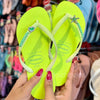 Havaianas Slim Glitter Neon + Pingente Coração e Estrela do mar - Armazém dos Chinelos  