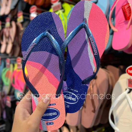 Chinelo Feminino Havaianas Slim Palette Glow