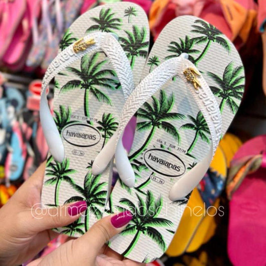 Havaianas Aloha + Pingente de Jacaré - Armazém dos Chinelos  