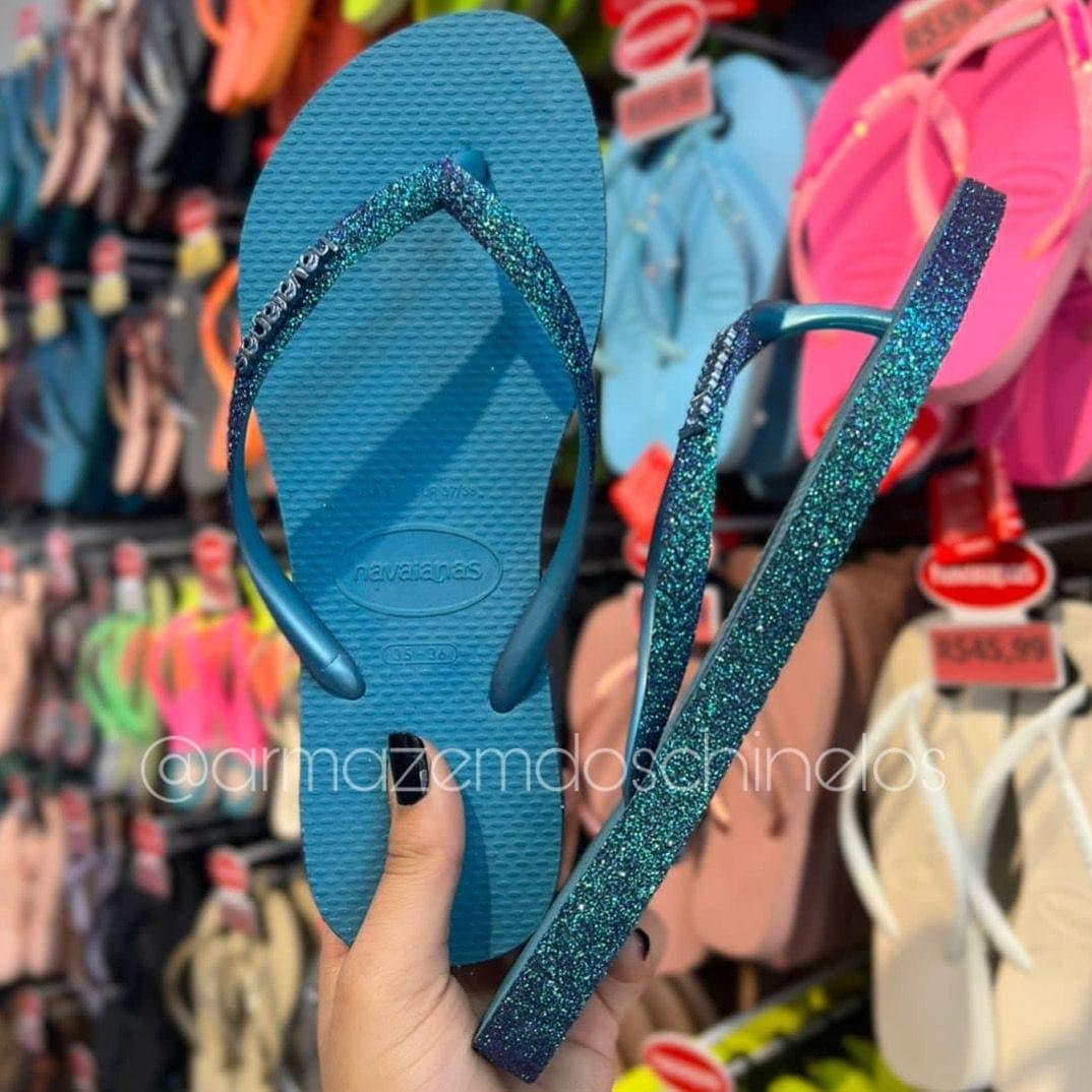 Havaianas Slim Sparkle - Armazém dos Chinelos  