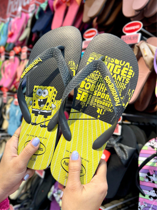 Havaianas Top Sponge Bob - (Preto) - Armazém dos Chinelos  